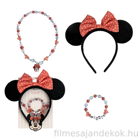Disney Minnie Ears ékszer és hajpánt szett
