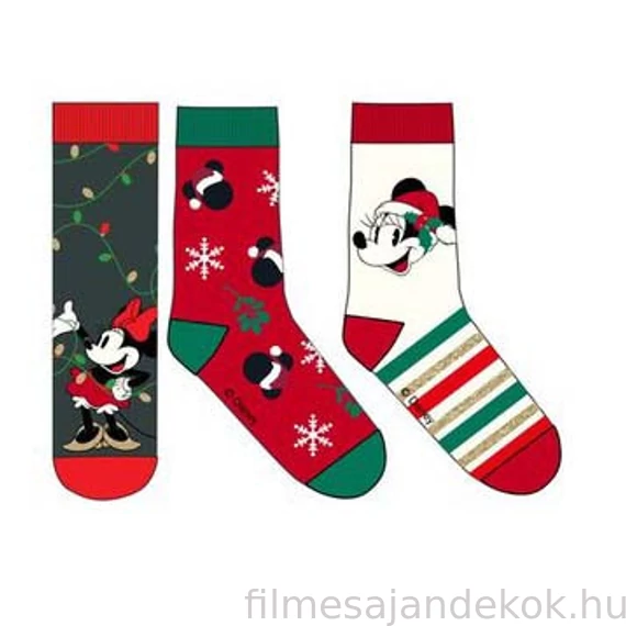 Disney Minnie Karácsonyi női zokni 39/41