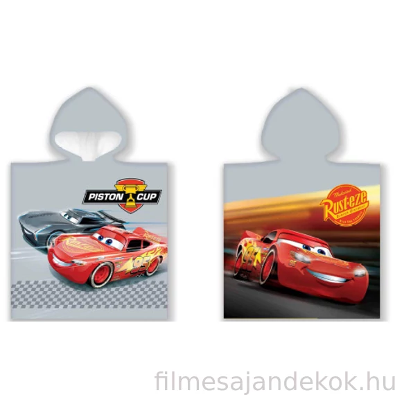 Disney Verdák Cup strand törölköző poncsó 50x100 cm