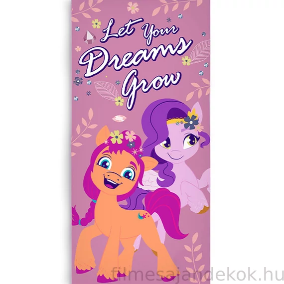 Én kicsi pónim Dreams Grow fürdőlepedő, strand törölköző 70x140 cm