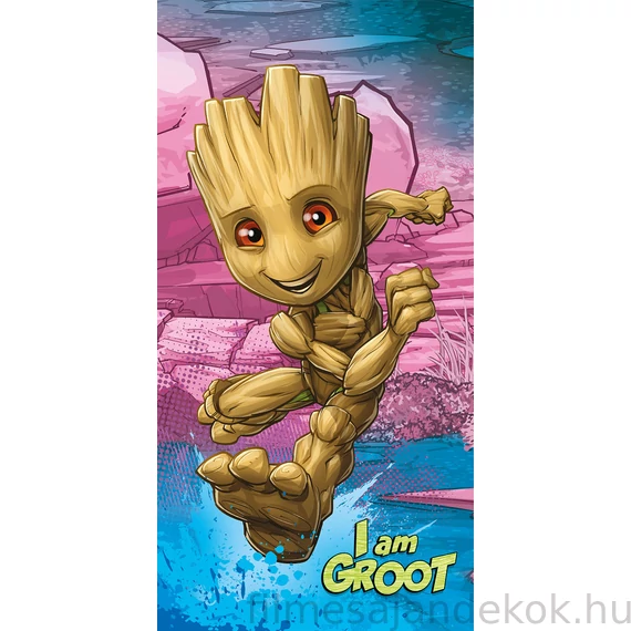 A galaxis őrzői I am Groot fürdőlepedő, strand törölköző 70x140cm