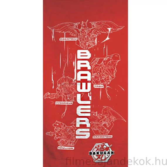 Bakugan fürdőlepedő, strand törölköző 70x140cm