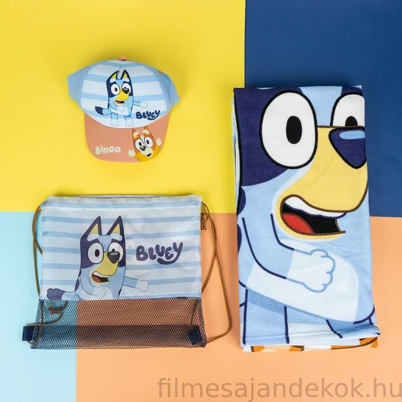 Bluey törölköző tornazsák baseball sapka szett