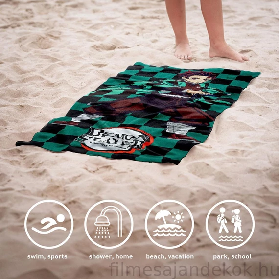 Demon Slayer fürdőlepedő strand törölköző 70x140cm Fast Dry