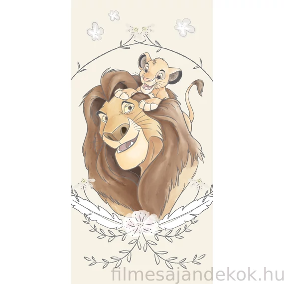 Disney Az Oroszlánkirály Simba fürdőlepedő, strand törölköző 70x140cm