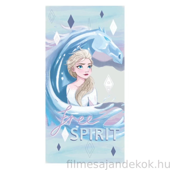 Disney Jégvarázs Ice Horse fürdőlepedő, strand törölköző 70x137 cm (Fast Dry