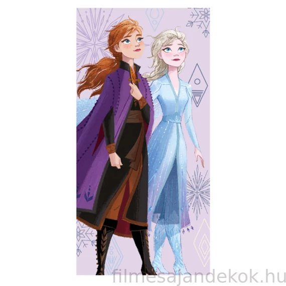 Disney Jégvarázs Magic fürdőlepedő, strand törölköző 70x137 cm (Fast Dry