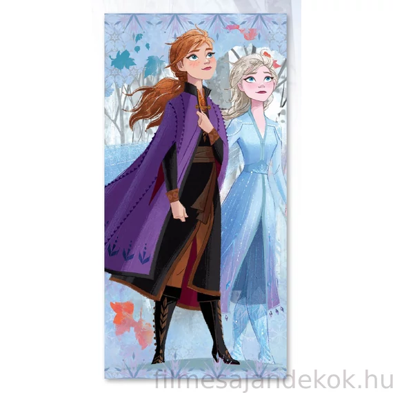 Disney Jégvarázs Sisters fürdőlepedő, strand törölköző 70x137 cm (Fast Dry