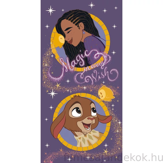 Disney Kívánság Magic fürdőlepedő, strand törölköző 70x140cm