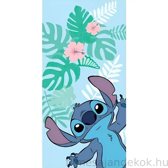 Disney Lilo és Stitch, A csillagkutya fürdőlepedő, strand törölköző 70x140cm (Fast Dry