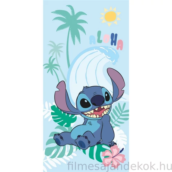 Disney Lilo és Stitch, A csillagkutya Sun fürdőlepedő, strand törölköző 70x140cm