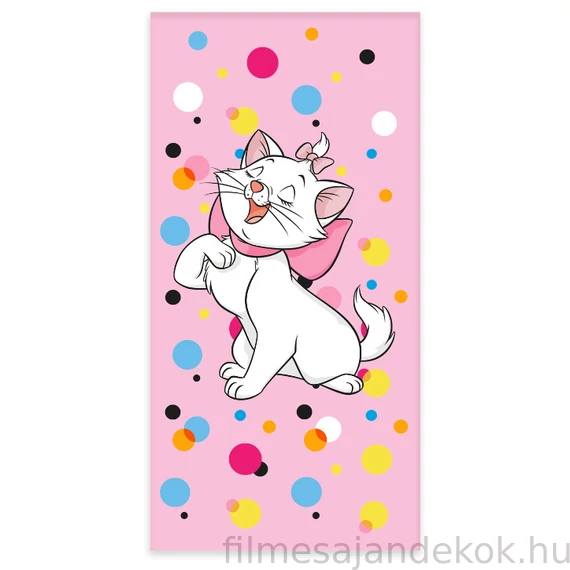 Disney Marie Bubbles fürdőlepedő, strand törölköző 60x120cm