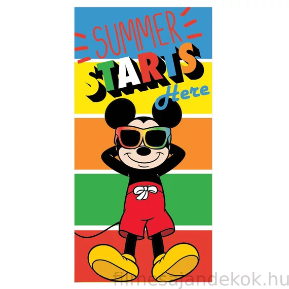 Disney Mickey Starts fürdőlepedő, strand törölköző 70x137 cm (Fast Dry