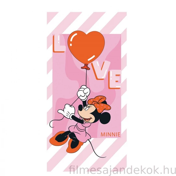 Disney Minnie Love fürdőlepedő, strand törölköző 70x140cm