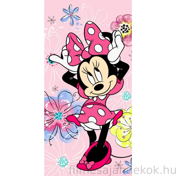 Disney Minnie Pink Bow fürdőlepedő, strand törölköző 70*140cm