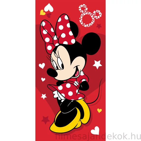 Disney Minnie Pretty in Red fürdőlepedő, strand törölköző  70x140cm