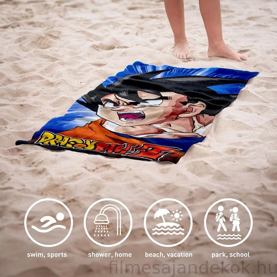 Dragon Ball fürdőlepedő strand törölköző 70x140cm Fast Dry