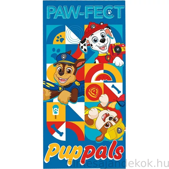 Mancs Őrjárat Paw-fect fürdőlepedő, strand törölköző 70x140cm