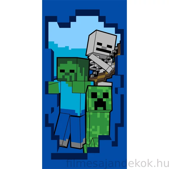 Minecraft Beware fürdőlepedő, strand törölköző Beware 70x140cm