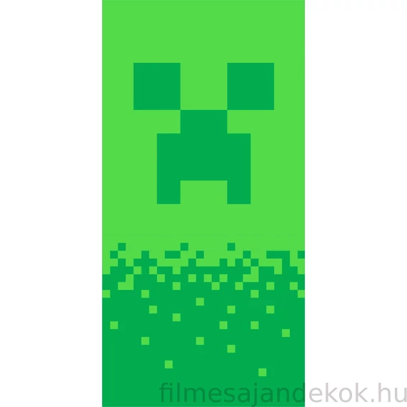Minecraft fürdőlepedő, strand törölköző Digital Creeper 70*140cm