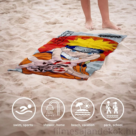 Naruto Jutsu fürdőlepedő strand törölköző 70x140cm Fast Dry