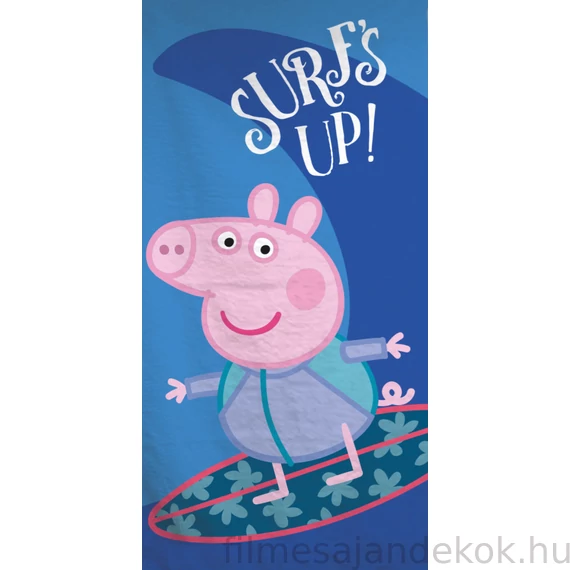 Peppa malac Surf fürdőlepedő, strand törölköző 70x140cm