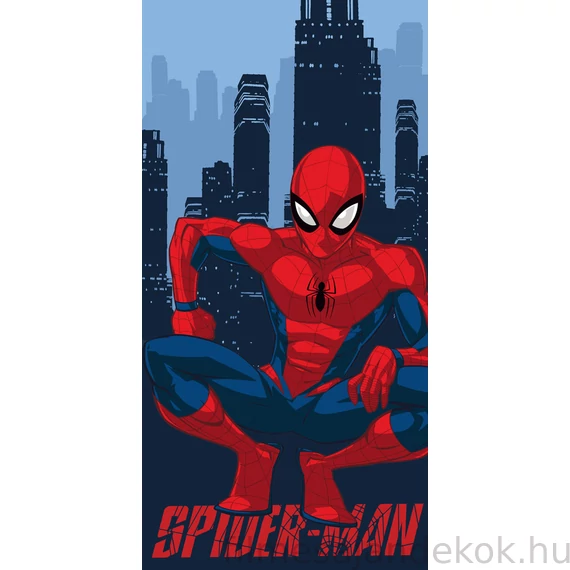 Pókember City fürdőlepedő, strand törölköző  70x140cm