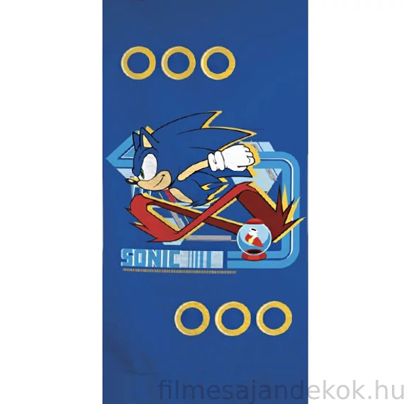 Sonic a sündisznó fürdőlepedő, strand törölköző 70x140cm (Fast Dry