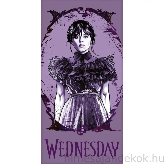 Wednesday Purple fürdőlepedő, strand törölköző 70x140cm