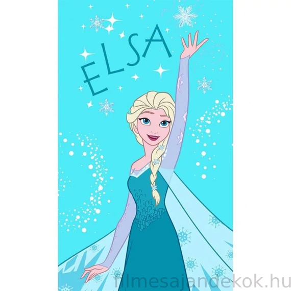 Disney Jégvarázs Elsa kéztörlő, arctörlő, törölköző 30x50 cm