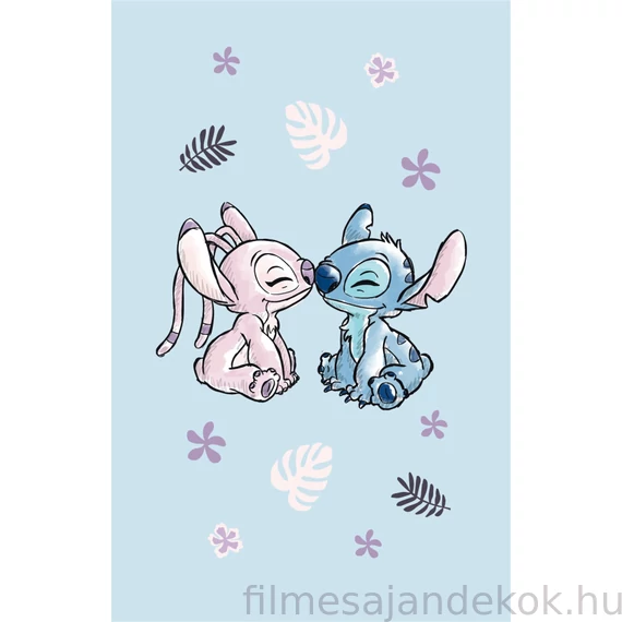 Disney Lilo és Stitch, a csillagkutya Light blue kéztörlő, arctörlő, törölköző 30x50cm