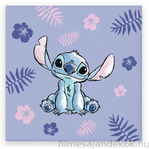 Disney Lilo és Stitch, A csillagkutya Purple kéztörlő, arctörlő, törölköző 30x30cm