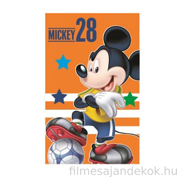 Disney Mickey Football Orange kéztörlő arctörlő, törölköző 35x65cm