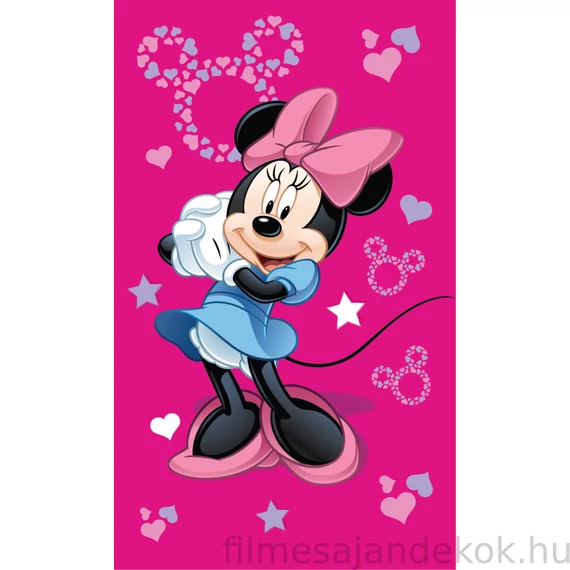 Disney Minnie Pink kéztörlő, arctörlő, törölköző 30x50cm