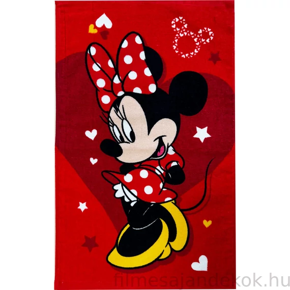 Disney Minnie Pretty in red kéztörlő, arctörlő, törölköző 30x50cm