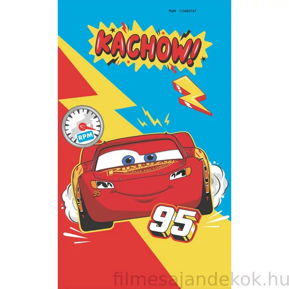 Disney Verdák Kachow kéztörlő arctörlő, törölköző 30x50 cm