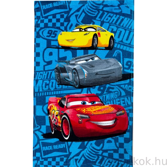 Disney Verdák Speed Champions kéztörlő, arctörlő, törölköző 30x50 cm