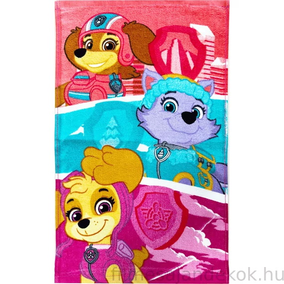 Mancs Őrjárat Mighty Trio kéztörlő, arctörlő, törölköző 30x50cm