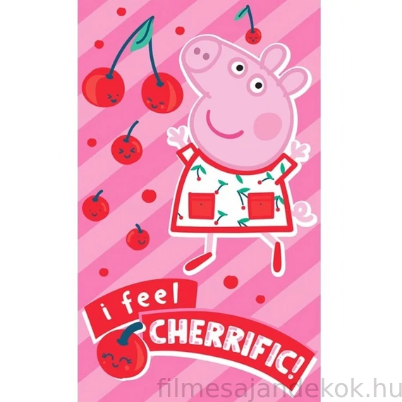 Peppa malac Cherrific kéztörlő, arctörlő, törölköző 30x50 cm