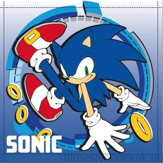 Sonic a sündisznó Dynamic kéztörlő arctörlő törölköző szett