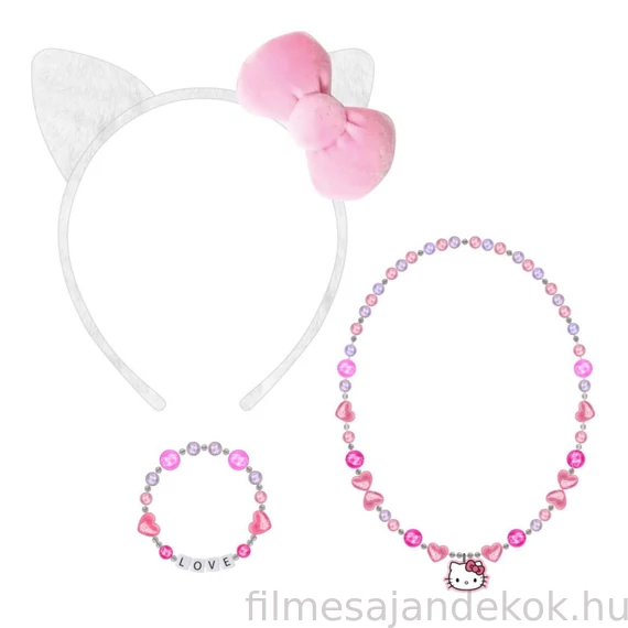 Hello Kitty Ears ékszer és hajpánt szett