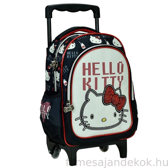 Hello Kitty Heart gurulós ovis hátizsák, táska 30 cm