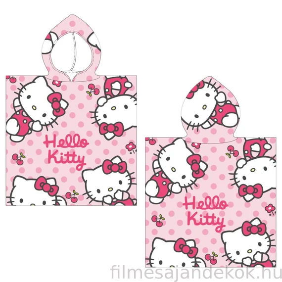 Hello Kitty strand törölköző poncsó 50x115 cm (Fast Dry)