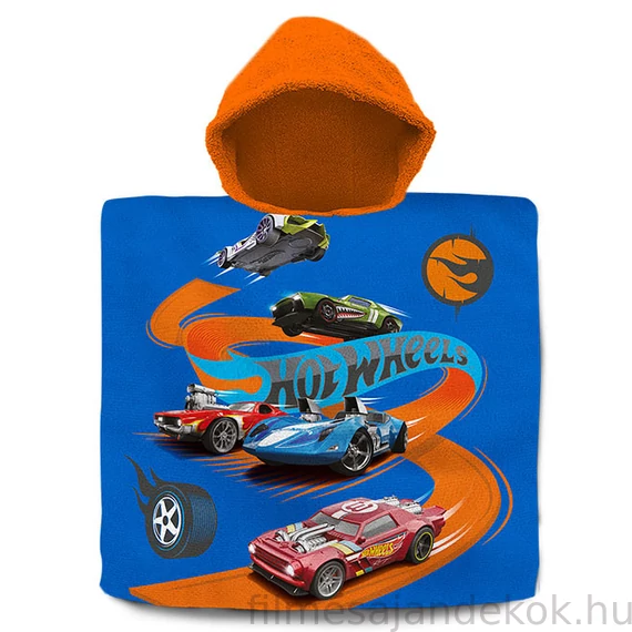 Hot Wheels Highway strand törölköző poncsó 60x120 cm