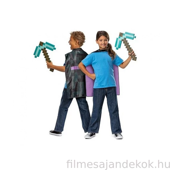 Minecraft csákány és köpeny szett