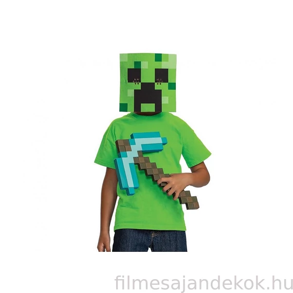 Minecraft csákány és maszk szett