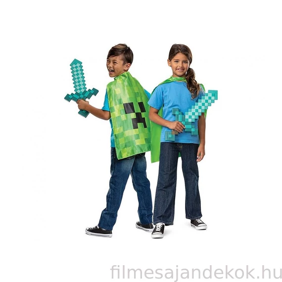 Minecraft kard és köpeny szett