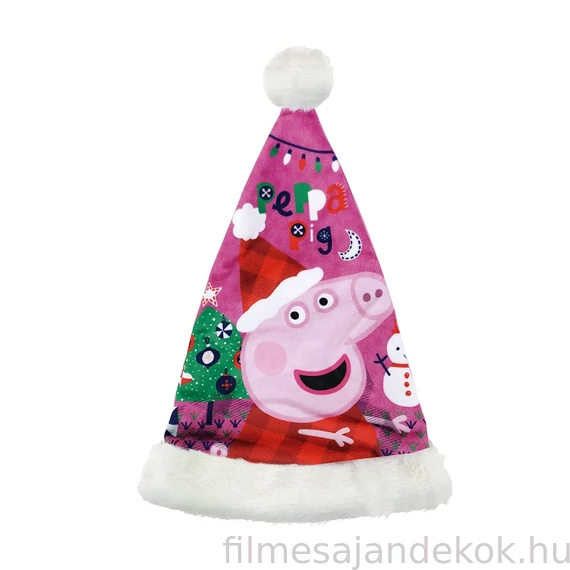 Peppa malac Pink mikulás sapka 37 cm