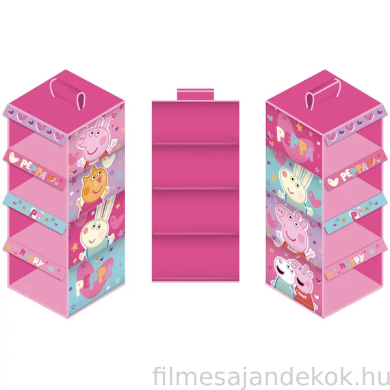 Peppa malac függő szekrényrendező 4 részes