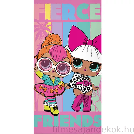 LOL Surprise Fierce fürdőlepedő, strand törölköző 70x140 cm